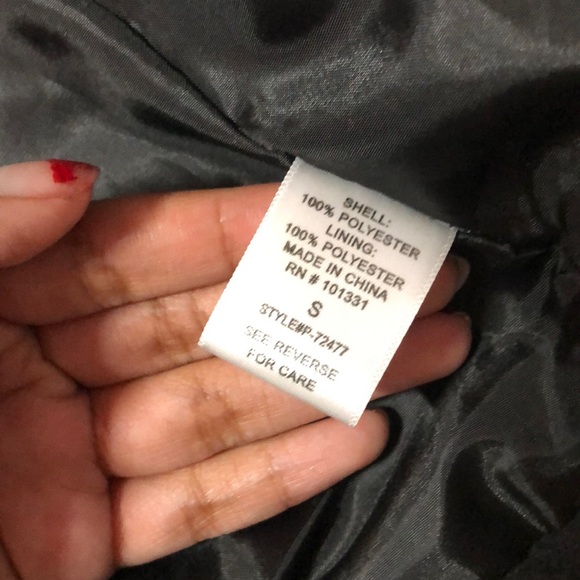 ๐ NWOT Charlotte Russe Moto Trench Coat ๐ - Picture 7 of 8